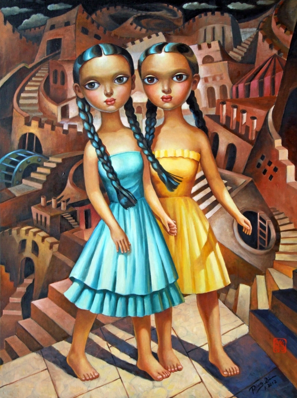 Two in the City by artist Ping Irvin